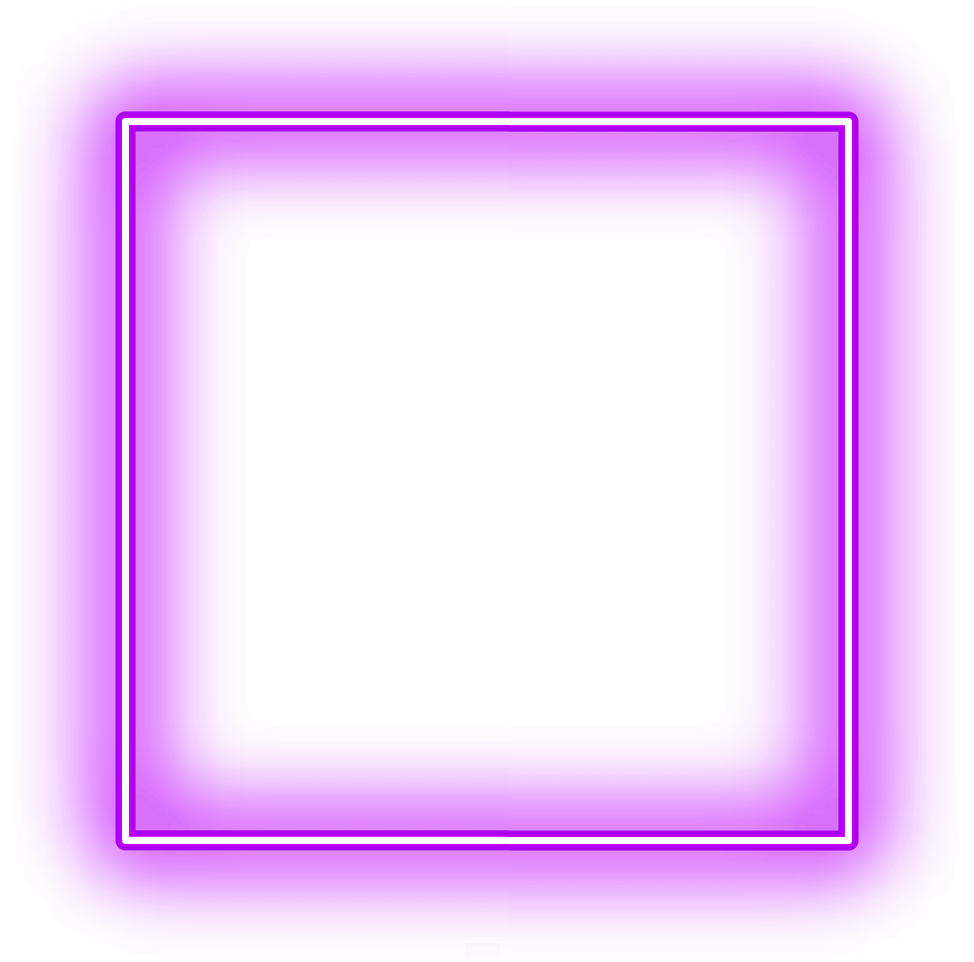 Purple Neon Color Square Shape